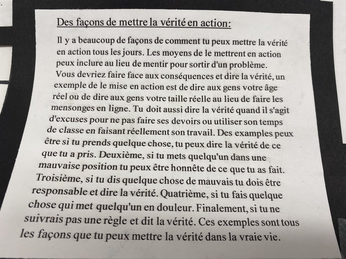 GriffonsRCSD's tweet photo. Le travail des 8e années de Mme Dornstauder qui cherchent à mettre en action les Sept enseignements sacrés. ⁦@RCSD_No81⁩ https://t.co/KedWNJpfjw