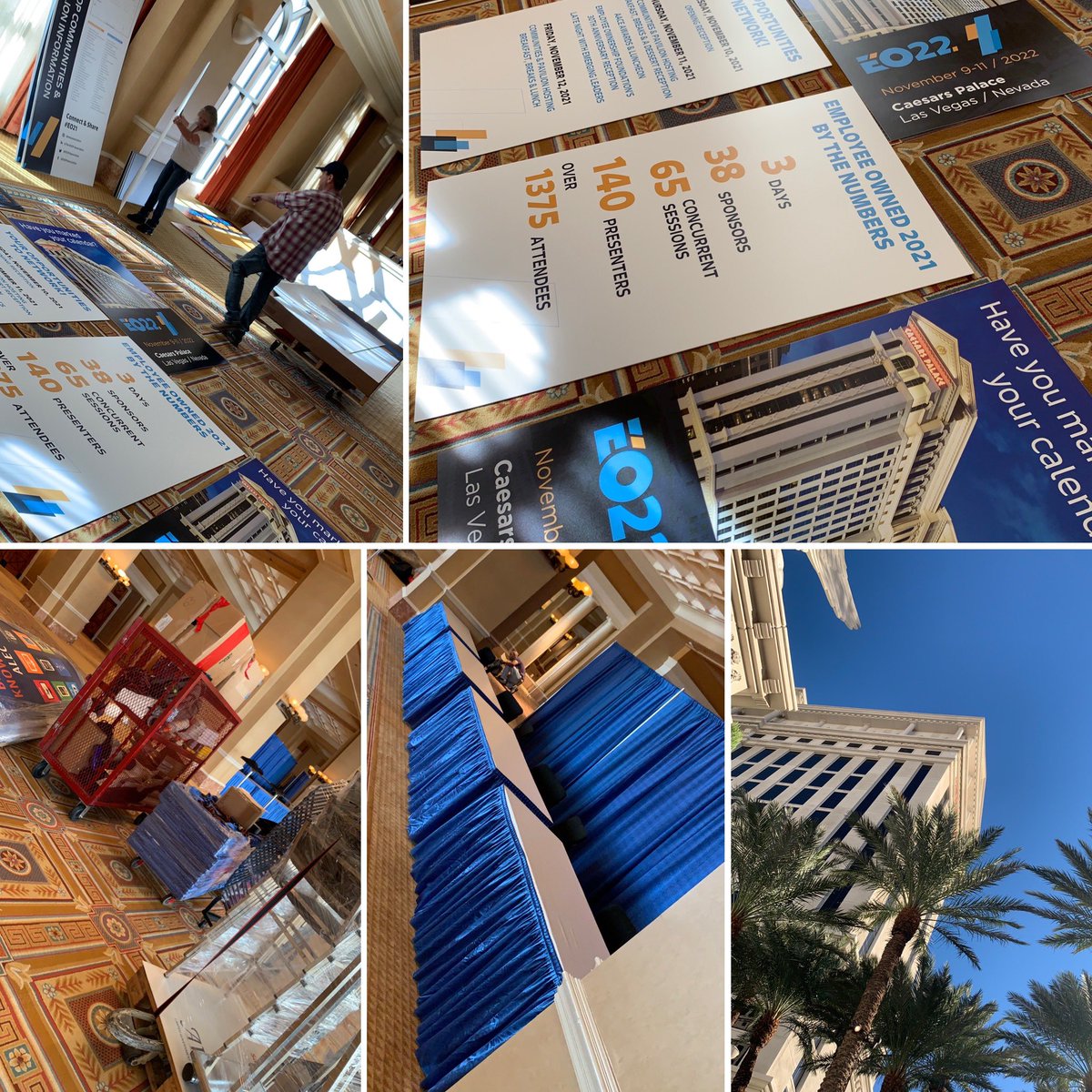 ESOPAssociation's tweet photo. #EO21 starts on Wednesday - setup starts today! https://t.co/DvJKNhSczj