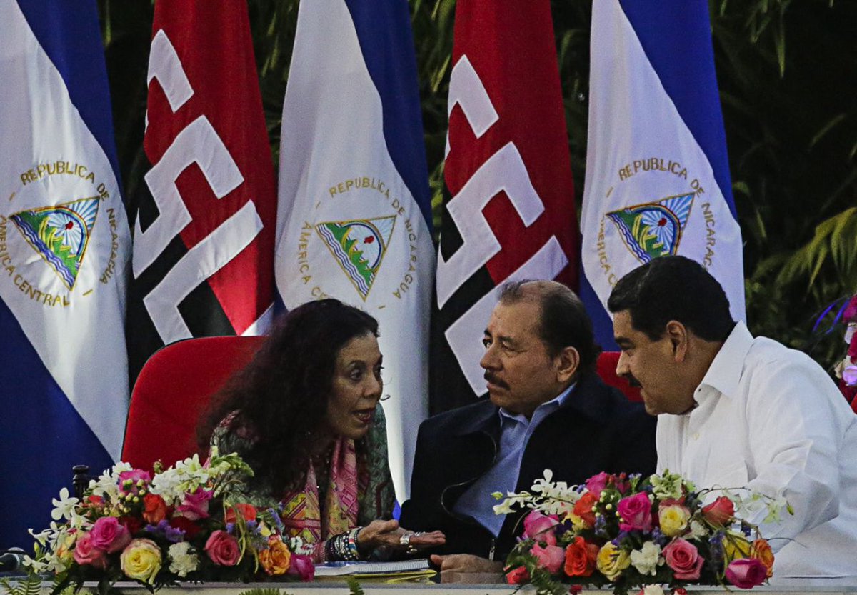 Felicito al hermano presidente, el Comandante Daniel Ortega y a su compañera Rosario Murillo, por la histórica victoria en las elecciones de este domingo #7Nov. Los venezolanos reiteramos el amor y el compromiso de trabajar unidos por la felicidad de nuestros pueblos.