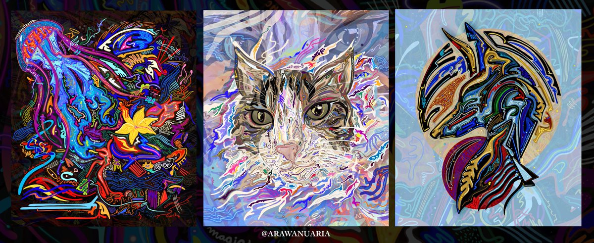 arawanuaria's tweet image. Created this nice illustrations for @TomyCatt 

Which one should I mint?

@onhicetnunc @Hicetnunc_nft 

#NFTCommunity #NFTartist #NFTcollection #NFTdrop