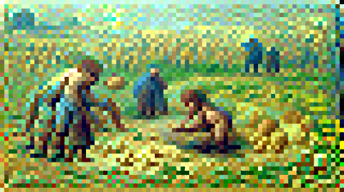 n_y_p_a_m's tweet image. A new masterpiece for my private collection!

The Gleaners is a painting by Jean-François Millet from 1857.  The work is now in the Musée d'Orsay, Paris.

👀 @aiphotos_