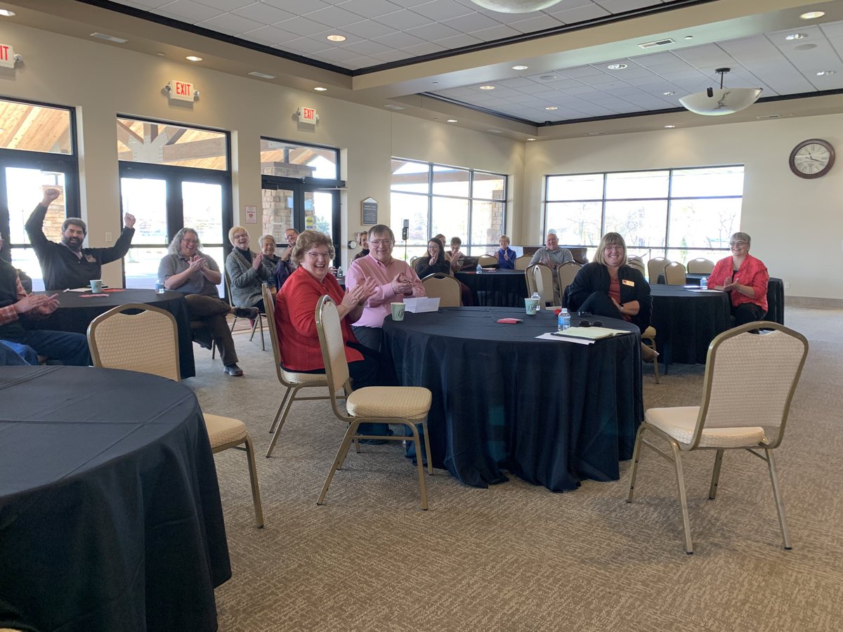 Nielsen Community Center in West Point. Energetic crowd. #DrC2UNL