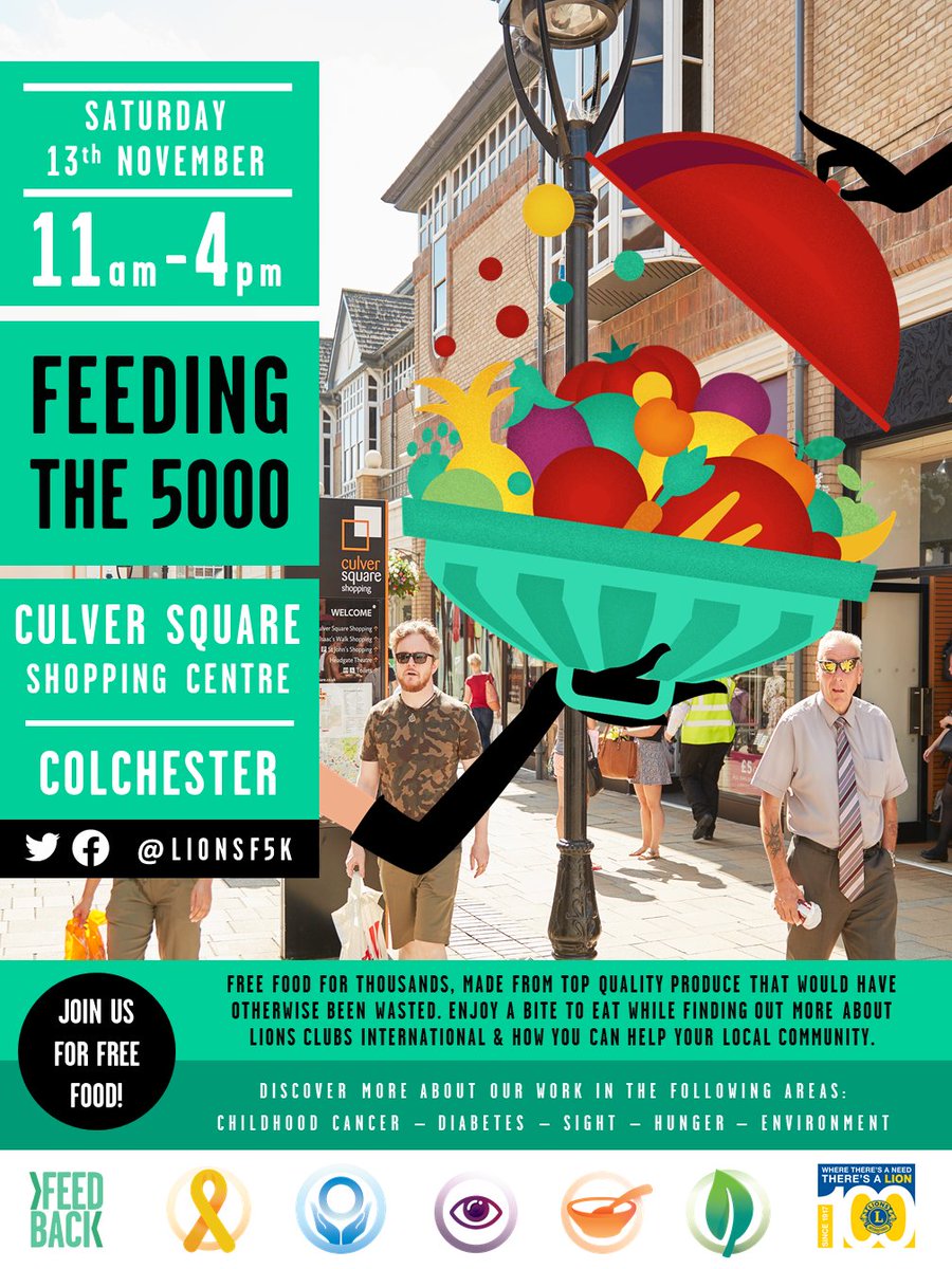 lionsf5k's tweet photo. Help spread the word about our event (link in bio) taking place this Saturday 11-4 @CulverSquare. Enjoy a free bite to eat while finding out more about @lionsclubs
@Colchester101 @ColchesterBID @ActualRadioUK @VisitColchester @incolchester_ @radioleary https://t.co/HEFxvXToZ4