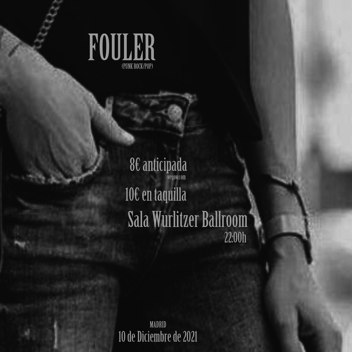 Tocamos el viernes 10 de diciembre en el <a href="/wurlitzerballro/">Wurlitzer Ballroom</a> 
#conciertosmadrid