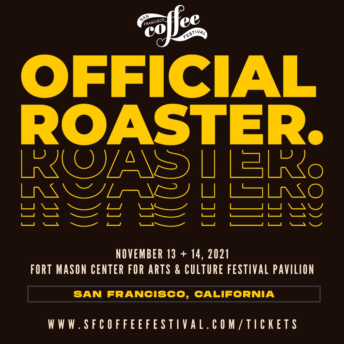 Join us SF Coffee Fest this weekend for a one-of-a-kind coffee experience! 
Come hang out with the specialty coffee community to try unique coffees, snacks, and check out the panels and live entertainment! 
Get your tickets at sfcoffeefestival.com/tickets