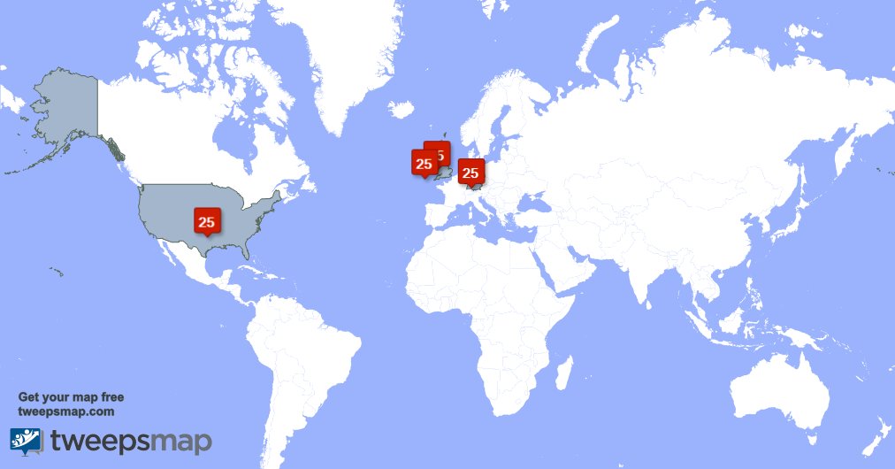 CrabsHsc's tweet photo. My followers are in UK.(25%), USA(25%)... Get your map too: https://t.co/rMGlUqybRk https://t.co/rUNRipFFPm