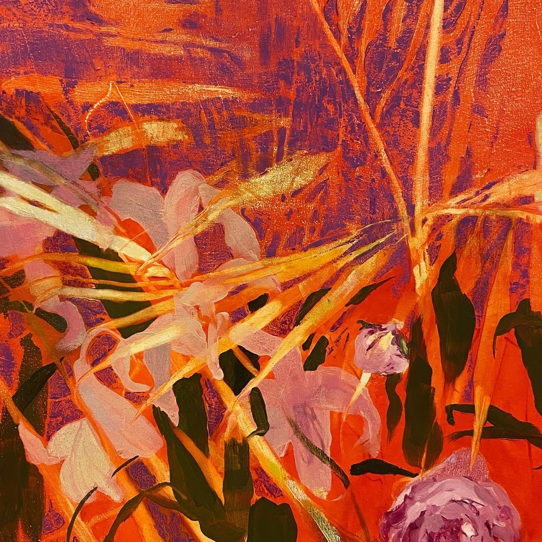 MOCAlosangeles's tweet photo. On this cold, gray LA morning, we're looking at the bold, vibrant hues of #JenniferPacker's oil paintings to keep us warm 🧡 https://t.co/kWOQUP1MO9