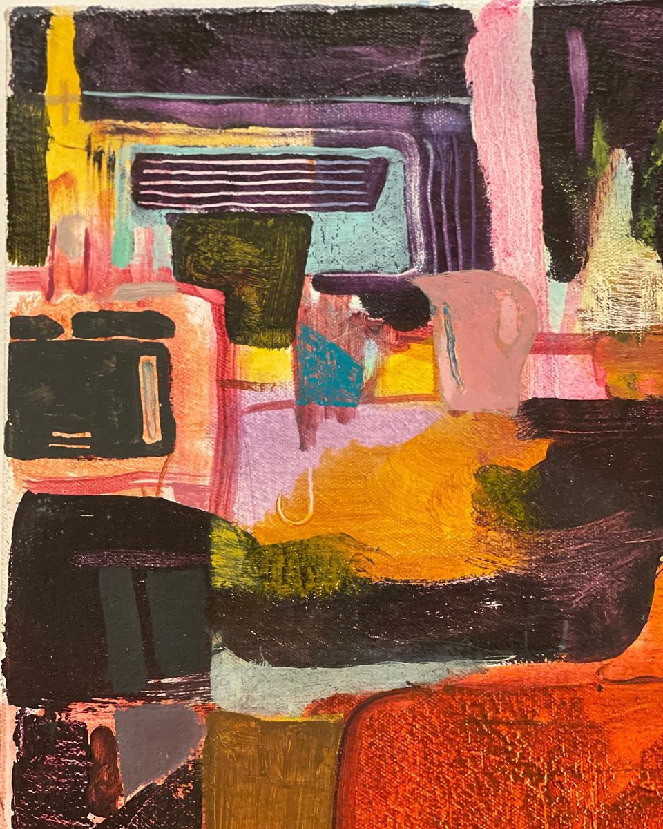 MOCAlosangeles's tweet photo. On this cold, gray LA morning, we're looking at the bold, vibrant hues of #JenniferPacker's oil paintings to keep us warm 🧡 https://t.co/kWOQUP1MO9