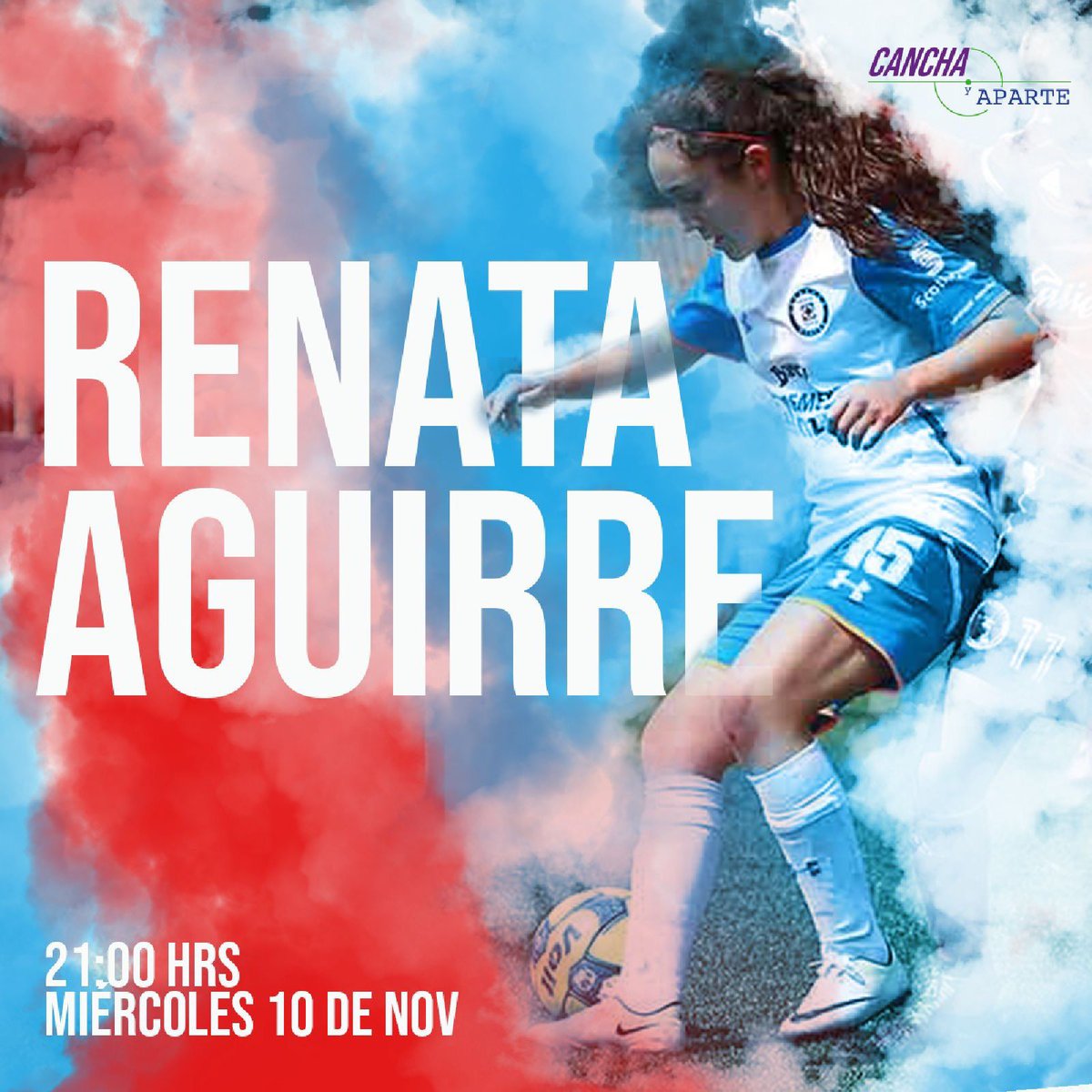 CanchayAparte's tweet photo. ¡Otra invitada de primer nivel! @ren_aguirre_ nos acompañará el próximo miércoles.
La actual jugadora de la @UNOHRacers y exfutbolista de @AzulFemenil y @TolucaFemenil nos hablará de su carrera en el balompié.
¡No se lo pierdan! https://t.co/vqHx78Q8Ux