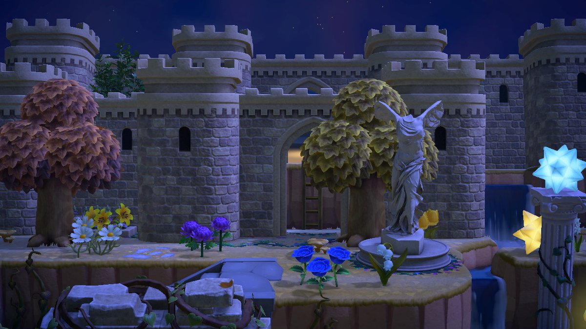 TabbaACNH's tweet photo. LunarFalls is undergoing some major renovations. I'm loving the new museum site (WIP) so far.  #AnimalCrossing #ACNH https://t.co/LWsMzLLyGe