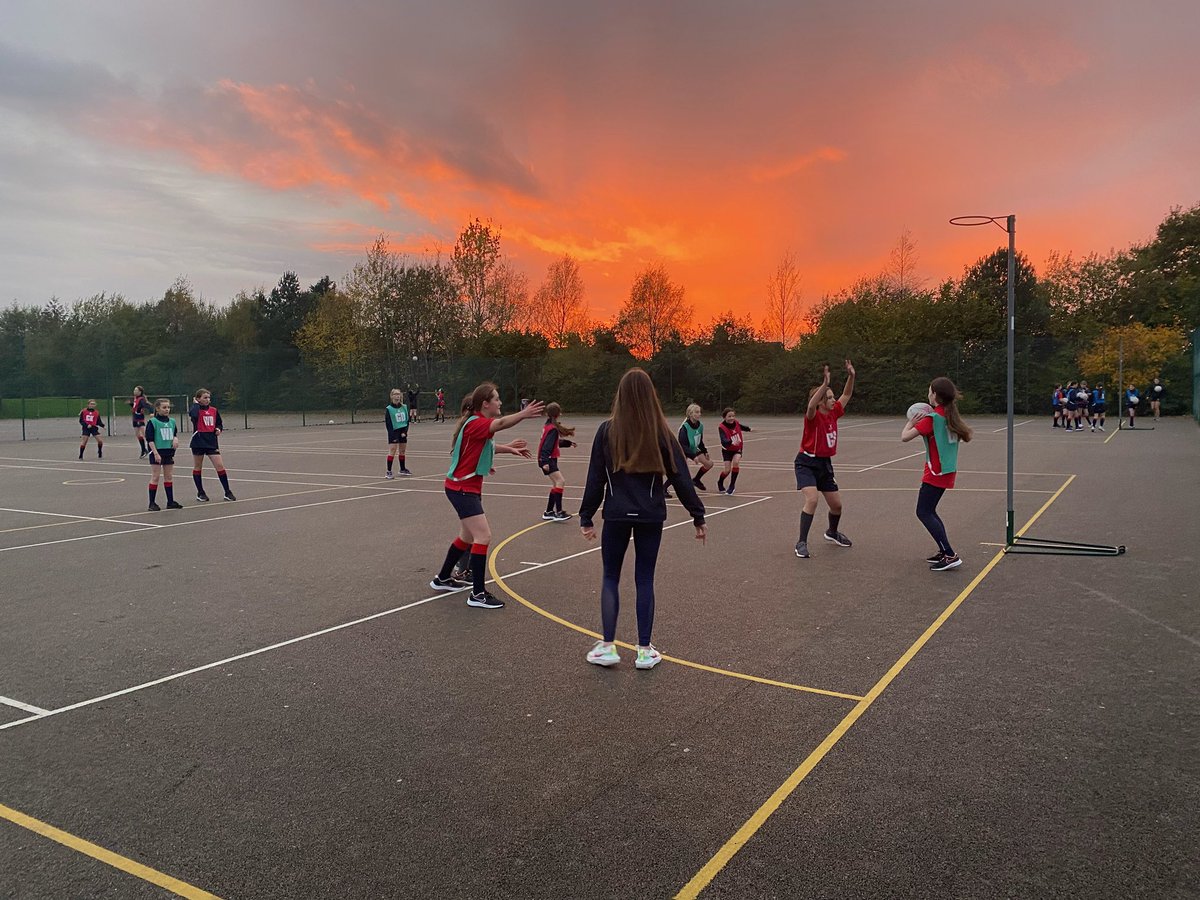 Beautiful evening for year 7&amp;8 netball practice 😍

Everyone welcome at practice
Year 7&amp;8 every Monday 
Years 9,10&amp;11 every Tuesday
