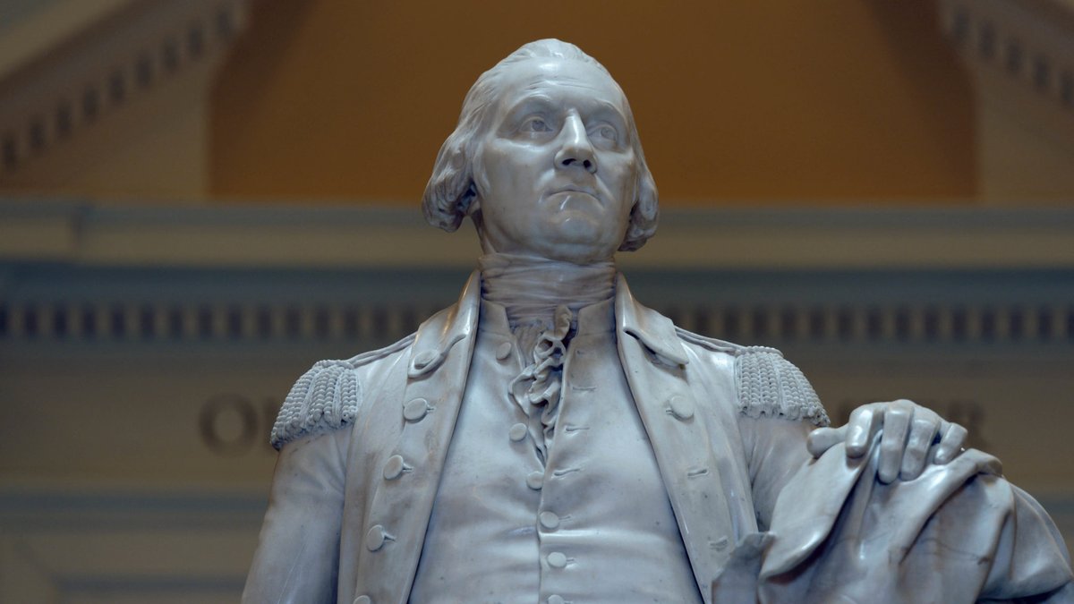 Smarthistory's tweet photo. Lack of an American sculptural tradition compelled Jefferson to look to France for this portrait of Washington. New video about Houdon’s Washington in Richmond, with thanks to Sarah Beetham (@SarahBeetham),  https://t.co/yIcHEKkHM3
#SeeingAmerica #americanart #sschat #edchat #OER https://t.co/wZFg9h6snE