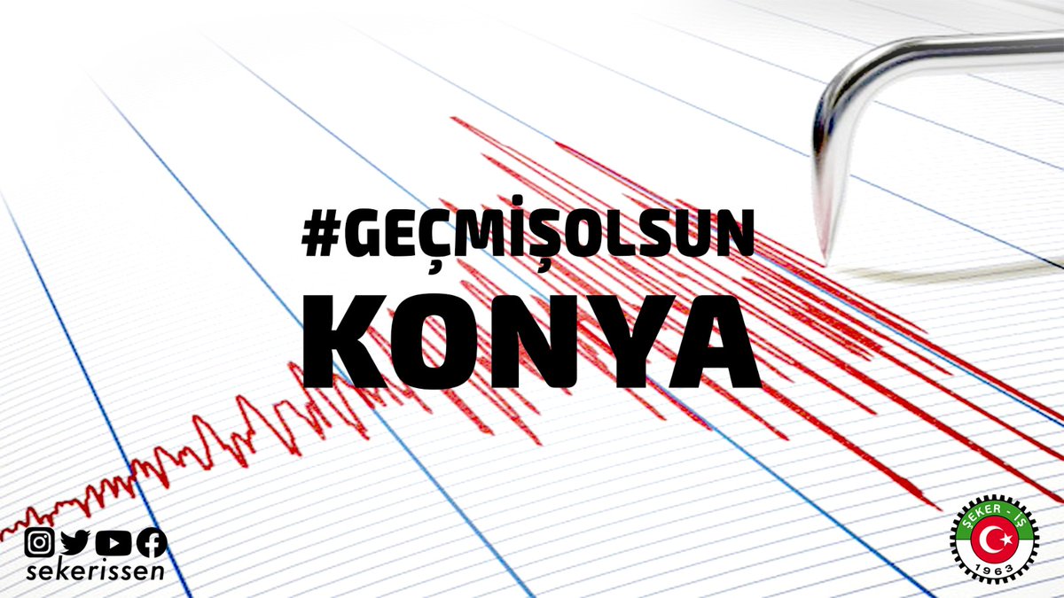 sekerissen's tweet photo. Konya'da meydana gelen depremde can ve mal kaybı yaşanmamasını temenni ediyor, tüm vatandaşlarımıza  geçmiş olsun dileklerimizi iletiyoruz...
#GeçmişOlsunKonya https://t.co/3EAEBxrba3