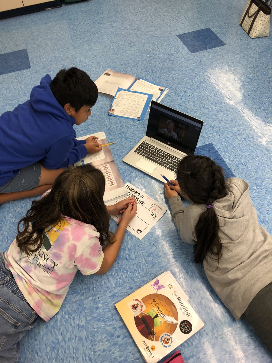 hmtrif's tweet photo. We are working hard to summarize a short documentary on Homesteading during ELA class today! We love using the Placemat Consensus in our collaborative learning groups 🙃@NPESharks https://t.co/Le1drqLtWt