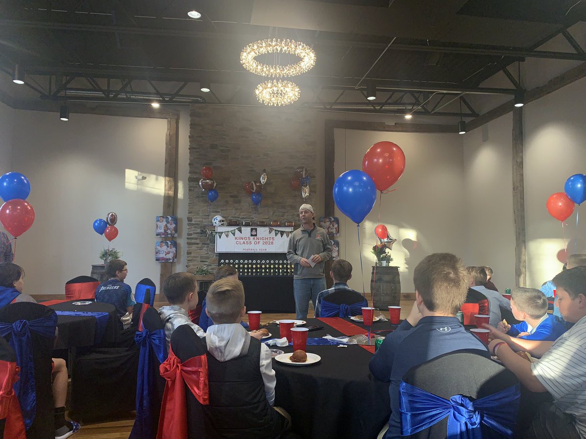 Thanks <a href="/Coach_Garvin/">Alex Garvin</a> for speaking and inspiring the <a href="/kyo_football/">Kings Youth Football</a> 6th grade boys at their banquet last night.  I know they all left excited about their futures at <a href="/Kings_Schools/">Kings Local Schools</a> #inspire