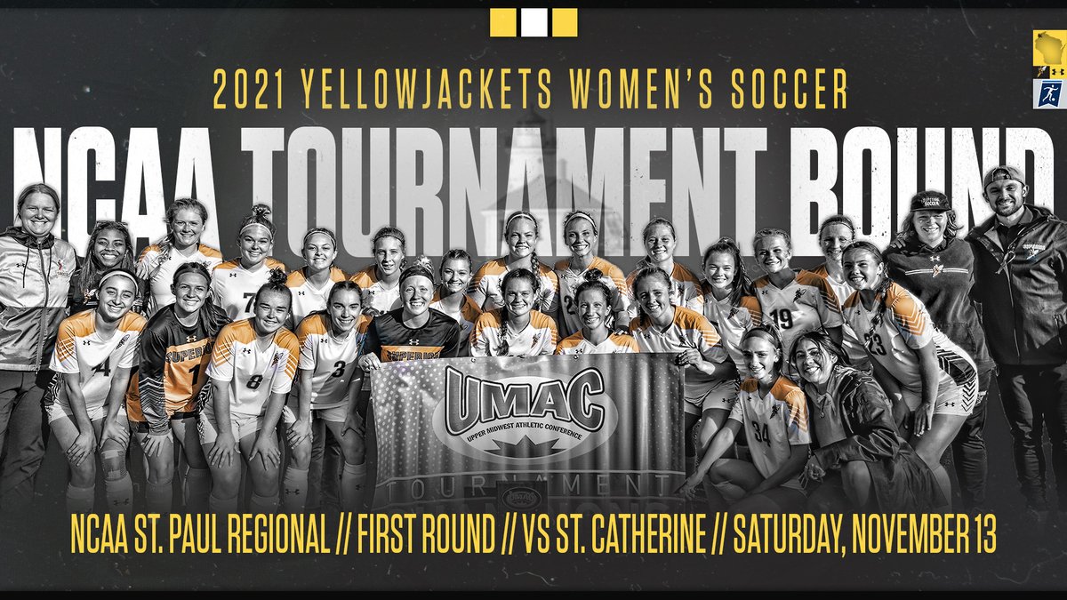 uwswsoc's tweet photo. Yellowjackets to play St. Catherine in NCAA tournament first round

📰 https://t.co/fKn1ijwsDM

#WeAreSuperior https://t.co/bje10KVVuN