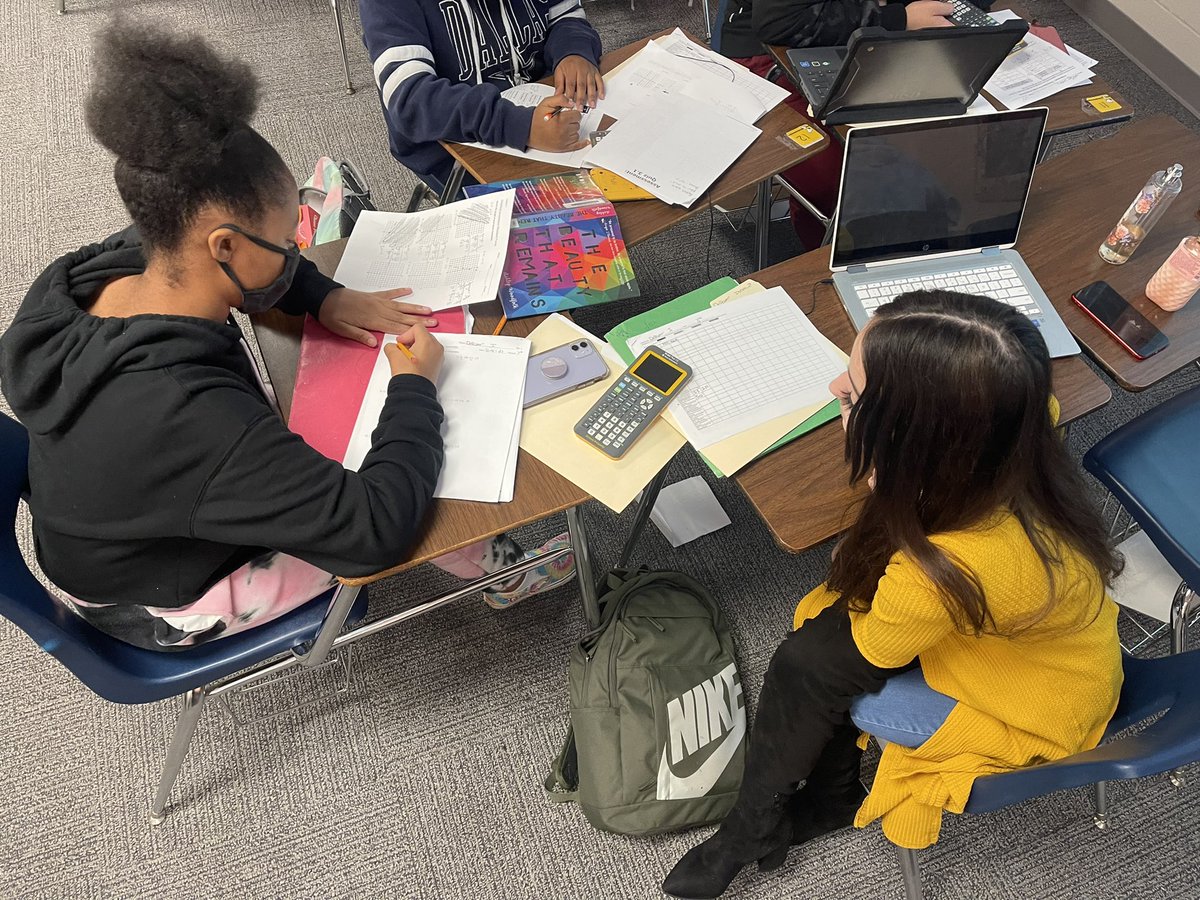 kellystand's tweet photo. Enjoyed watching Ms Martin’s Algebra 1  kids hard at work today. Students tracking data and owning their own learning! #intervention @MISDSummitJags https://t.co/CZq1BX1oWN