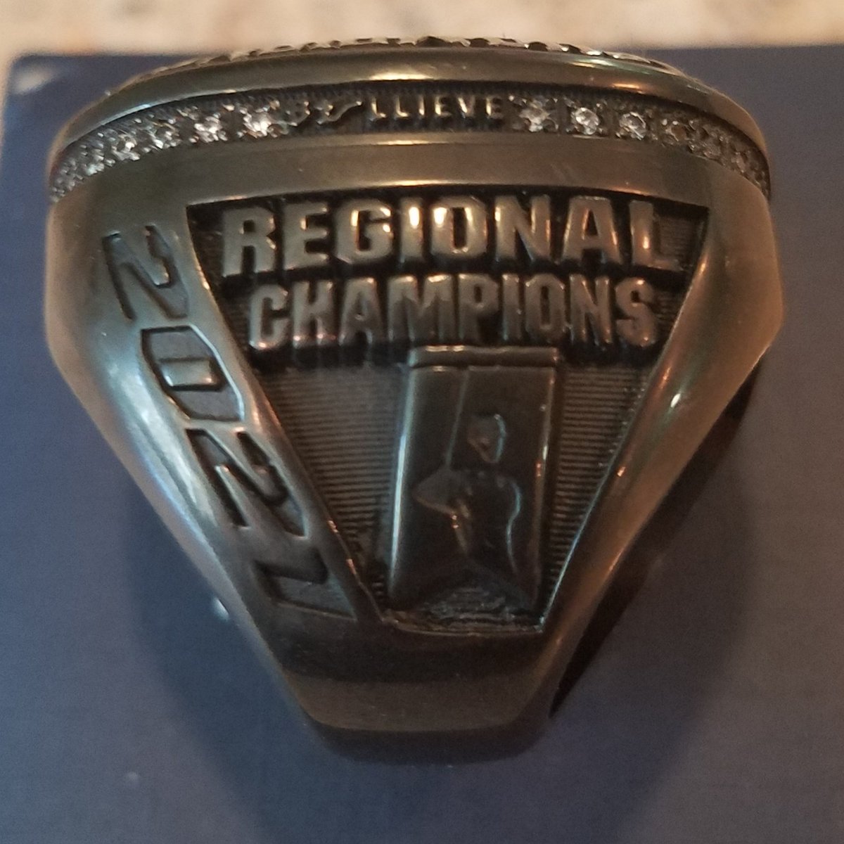 NancyCarrow's tweet photo. @USF_CoachMohl came by our tailgate Saturday & gave us an AAC @USFBaseball Championship ring!! This is Keith's but I'm keeping it safe until mine comes in! It's beautiful; we'll treasure it always! Thank you! ππ€ππ» #KC #HornsUp #CarrytheBoat #PickedLast #Bullieve https://t.co/NuiCk98Do4
