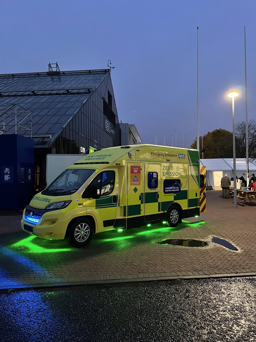 Had a fantastic day working at #COP26 🌱🌍
It’s such an honour to be part of this momentous occasion and show off my project - the world’s first Hydrogen-Electric Ambulance! 🚑
