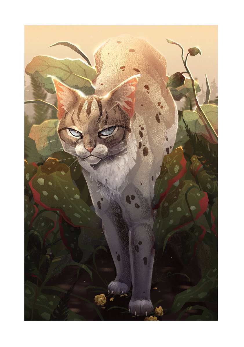 "His only fault was to love too much."

I had pleasure to create card for Polish "Sign of the Moon" collectible edition, this time featuring Ashfur c: