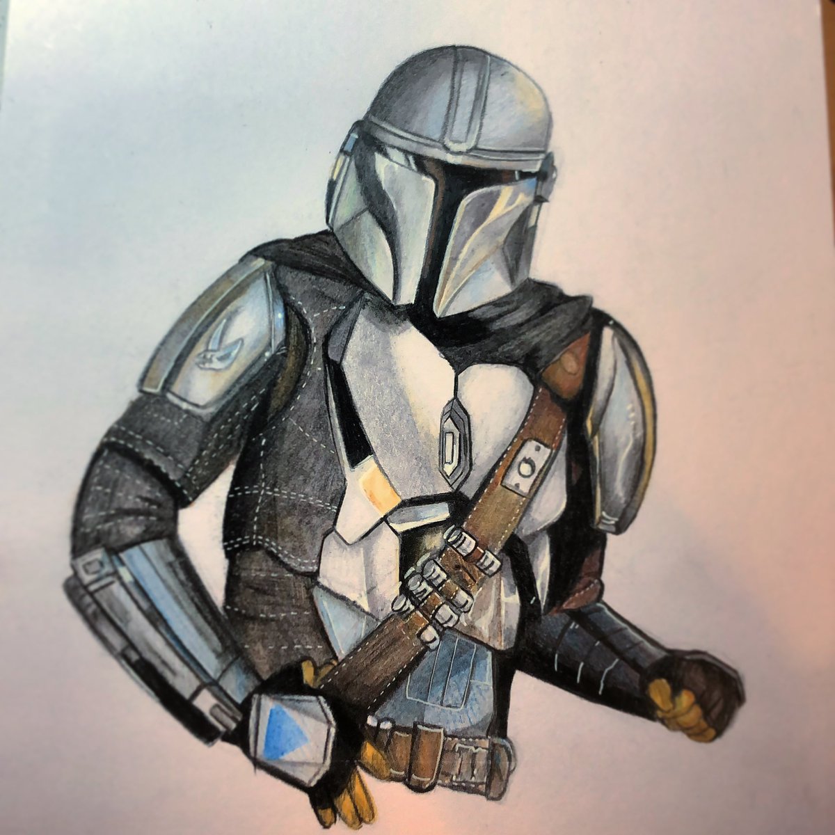 artbyambee's tweet photo. Mando https://t.co/h1RRoyu2zU
