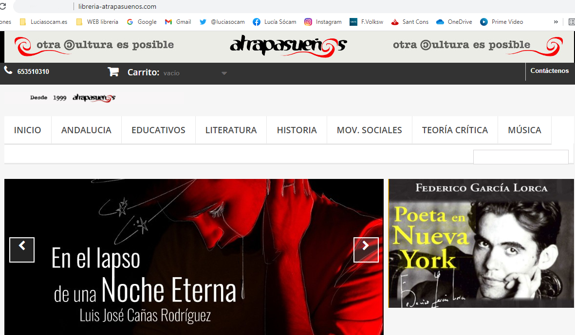 Entra en la web de la Librería Atrapasueños y conoce nuestras novedades.
libreria-atrapasuenos.com