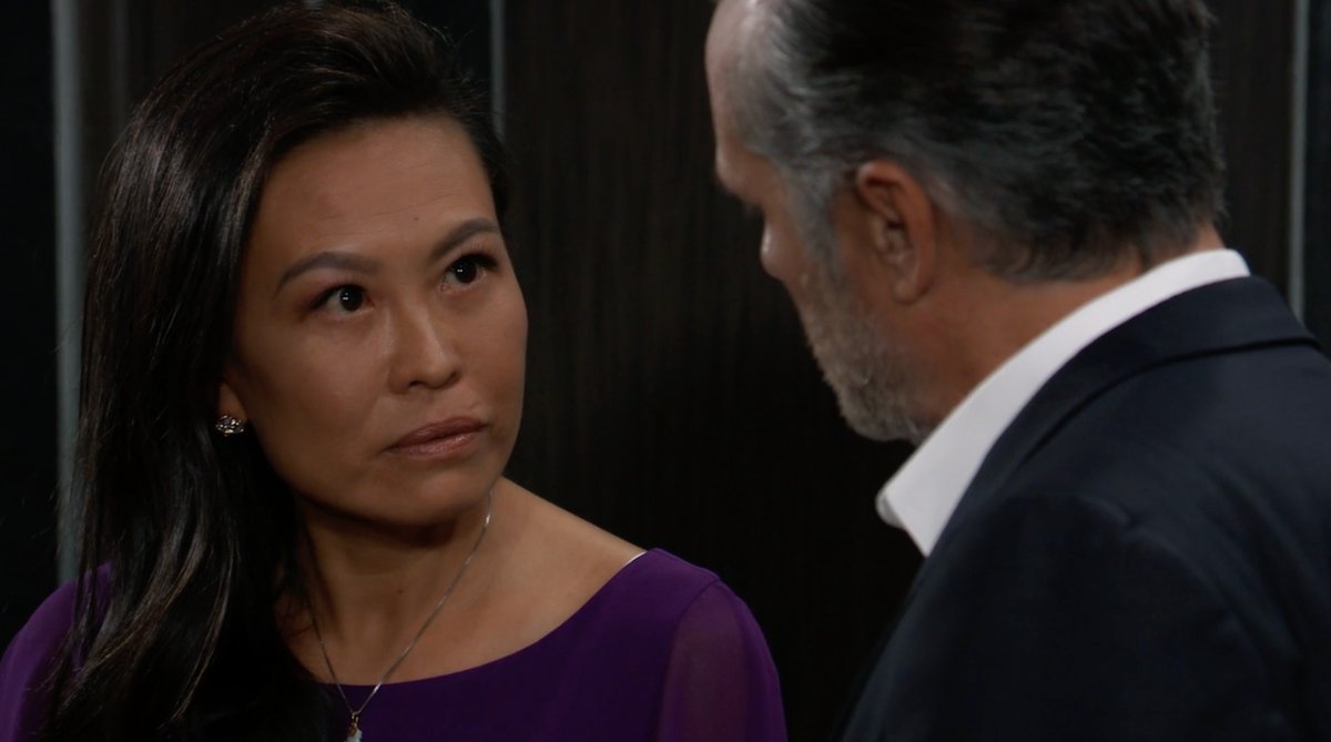 GeneralHospital's tweet photo. Carly wouldn't be alive without Ms. Wu's help at the wedding. How does she expect Sonny to repay that debt?
A thrilling, new #GH starts RIGHT NOW on ABC! @MauriceBenard https://t.co/xV8kX7GUId