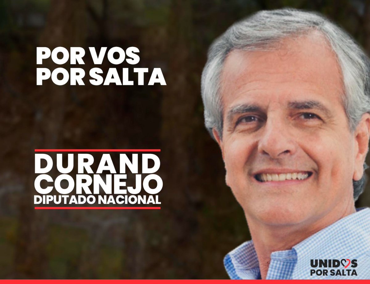 AutonomistasORG's tweet photo. El Partido Autonomista es parte del frente Unidos por Salta❤️🖤 que lleva como candidato a Diputado Nacional a @gdurandcornejo. Unidos por Salta ❤️🖤 es un espacio bien salteño, que no responde a partidos de Bs. As.  Creemos que es la mejor opción para este domingo. ¡Acompañanos! https://t.co/W3lCoFNVMQ