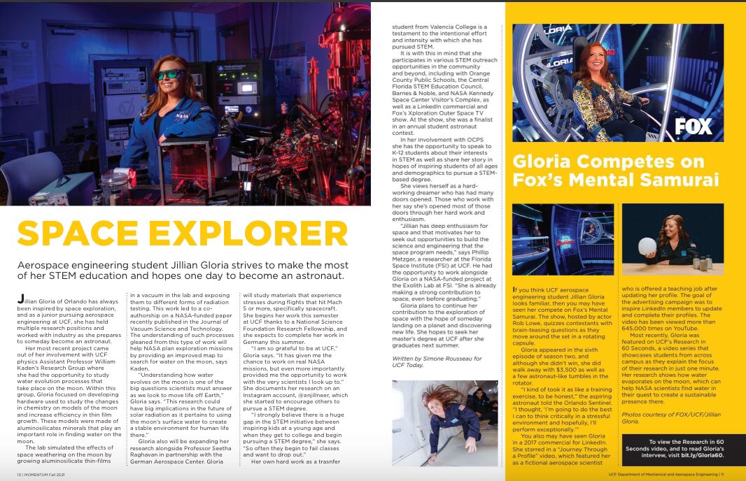 UCFMAE's tweet photo. Check out the spread on our cover girl, @enjillneer! https://t.co/kasmUaYGsw