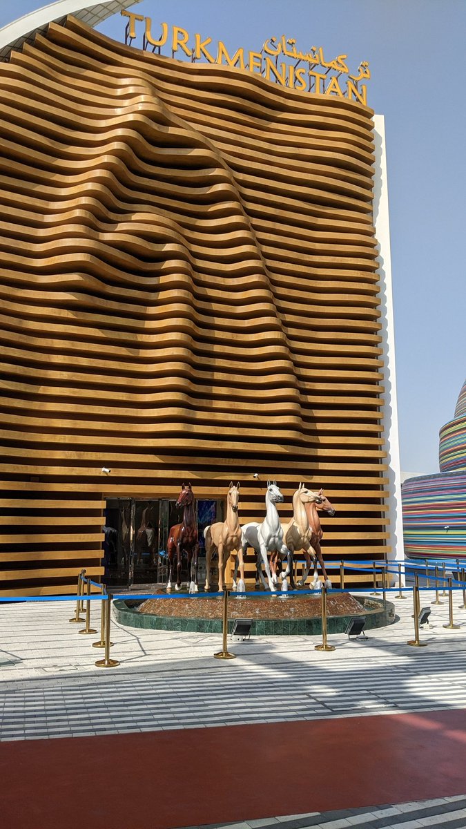 glreiny's tweet photo. Turkmenistan's pavilion at Expo 2020.... 😬
#yourneighingisthemelodyofheavens
@iamjohnoliver @LastWeekTonight https://t.co/IwRf8y16P8