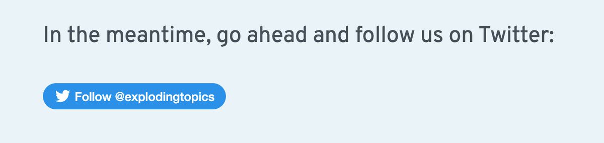 howjosh's tweet photo. @spivak720 Hey Eugene, appreciate the heads up. Which browser and device type are you using?

It should show up as the blue twitter follow button like this for @explodingtopics: https://t.co/NgErfIyQPr