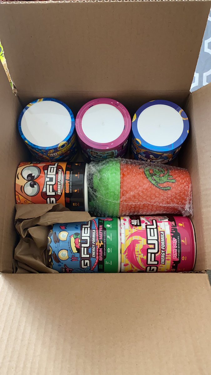 kiirs_'s tweet photo. Nice haul from @GFuelEnergy 

They never disappoint! ☺️
#GFUEL https://t.co/OpYn0MLlPW
