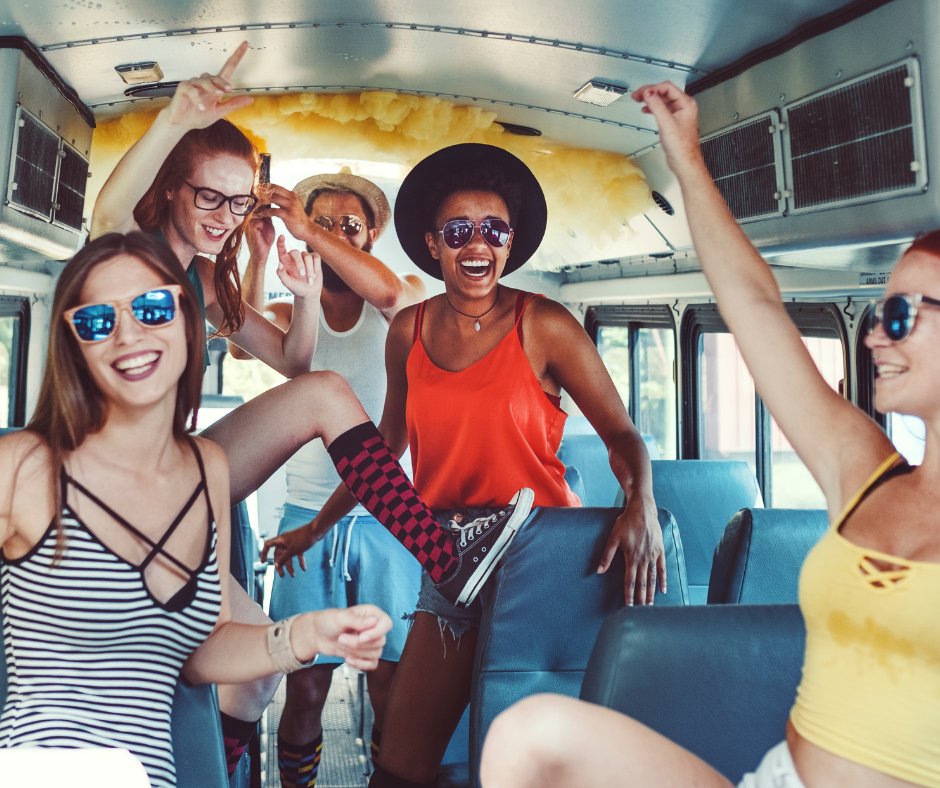 G_ACharters's tweet image. At Great American Charter Buses, we pride ourselves on having the right buses for your party, whether your plans are mild or wild! To find out more information about how a charter bus can enhance your party experience, 📞call us at 800-298-8895.