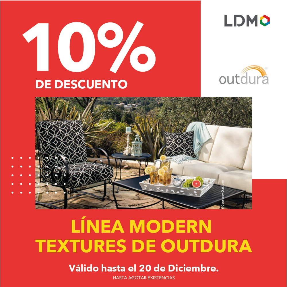 LDMdistribuidor's tweet photo. Suavidad, estilo y larga duración, todo en un mismo material.
📣¡Adquiere las telas de la nueva línea Modern textures de Outdura ahora con el 10% de descuento!
#Telaacrilica #outdura #Decoracion #moderntextures https://t.co/s3xwYVHmL5