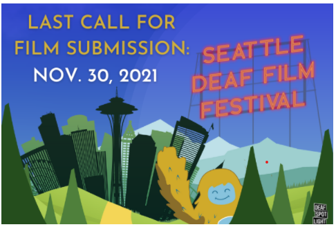 ASLinterpretIC's tweet image. SDFF is looking for great films for their premiere April 8-10, 2022! 

Details at deafspotlight.org

Share with any Deaf, DeafBlind, DeafDisabled, and Hard of Hearing filmmakers you know!

sdff@deafspotlight.org