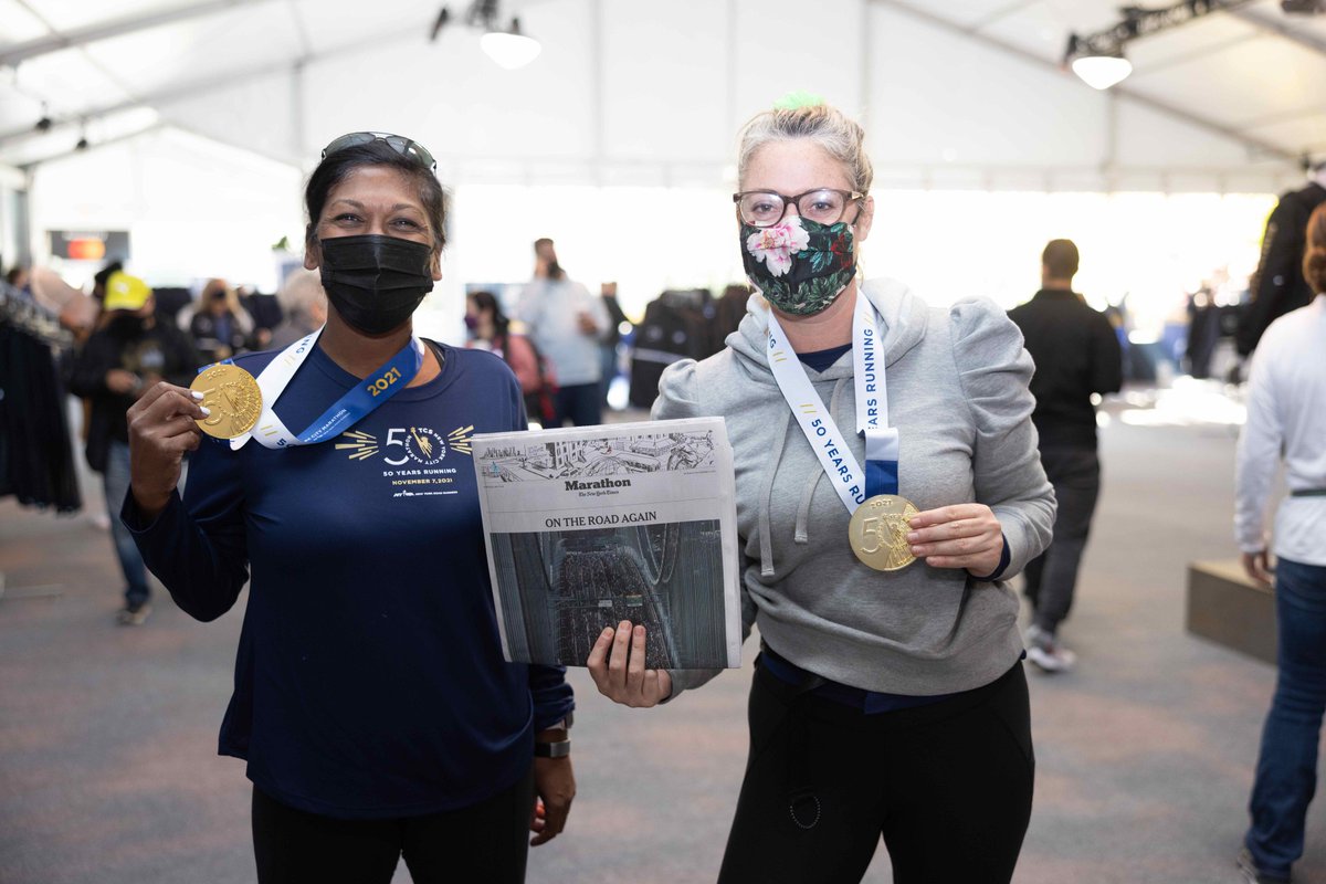 nycmarathon's tweet image. On the road again…and made the @nytimes in the process! 📰🏅

Congrats to all of the #TCSNYCMarathon finishers. Grab today’s paper and see your name etched in history. #50YearsRunning