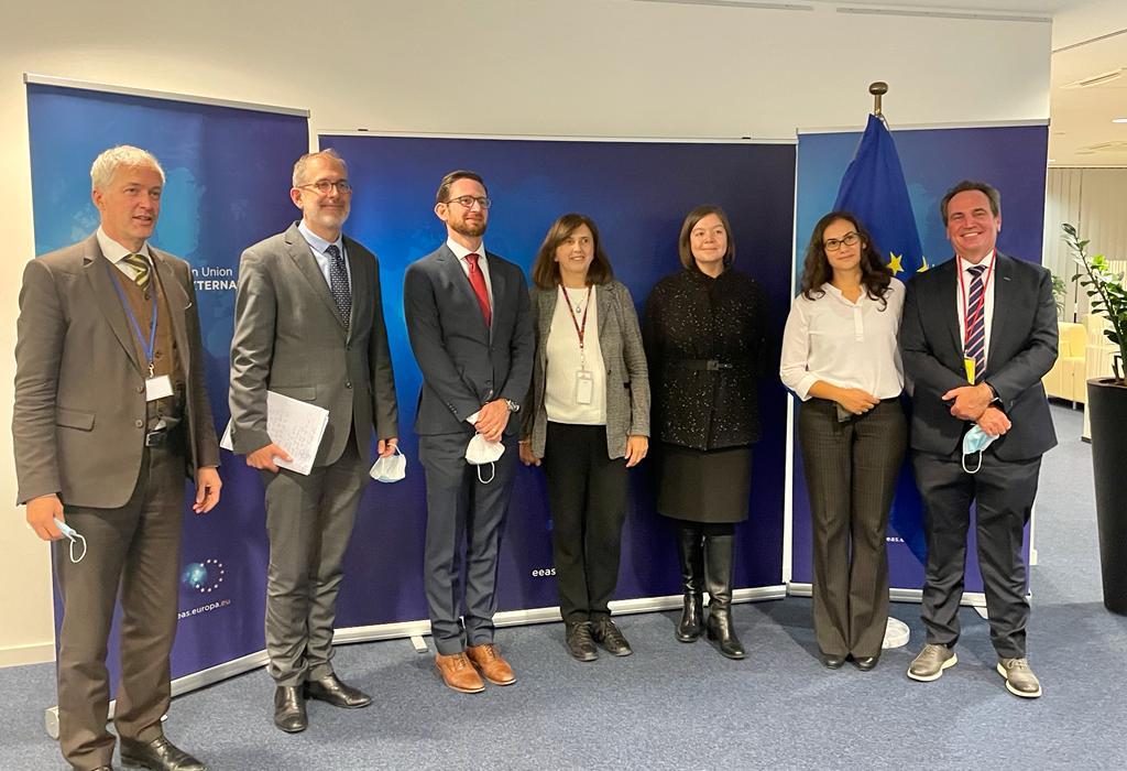 US4AfghanPeace's tweet image. An honor to be in Brussels today to consult with Allies and the EU on the way forward in Afghanistan. Visited @NATO HQ’s 9/11 memorial and recalled Allies’ historic invocation of Article V.