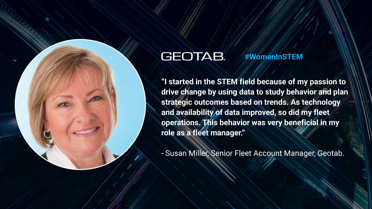 InsideGeotab's tweet photo. Today, in honor of #NationalSTEMDay, we are featuring a few of our women in STEM roles who are helping make a difference at @GEOTAB. Check out what #Geotabbers Charlotte, Susan, Sherry and Heather had to say about working in the STEM field ⬇️ https://t.co/SyuB0FFJFi