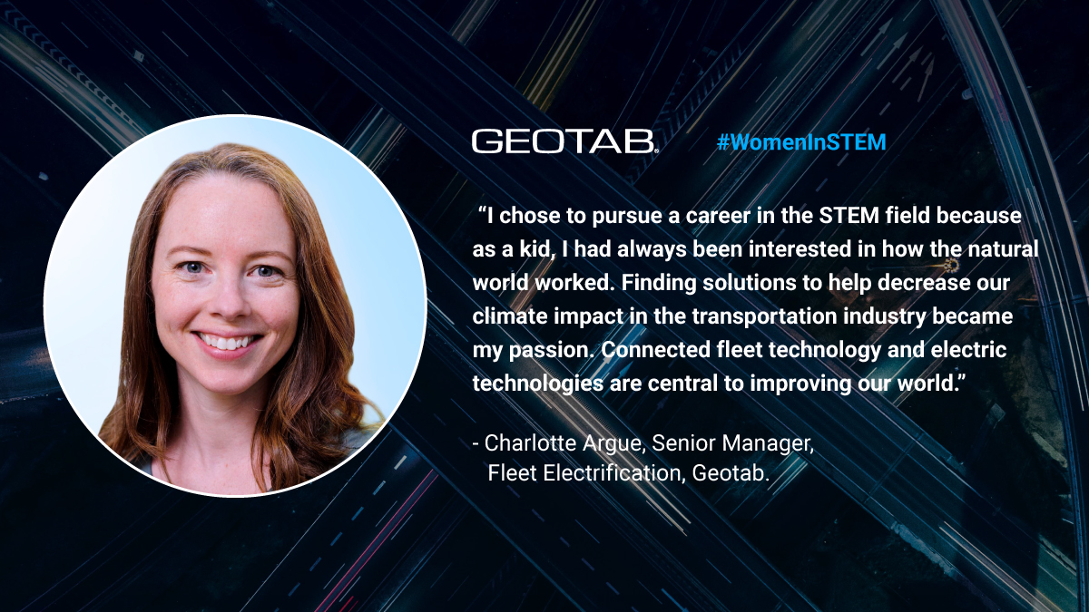 InsideGeotab's tweet photo. Today, in honor of #NationalSTEMDay, we are featuring a few of our women in STEM roles who are helping make a difference at @GEOTAB. Check out what #Geotabbers Charlotte, Susan, Sherry and Heather had to say about working in the STEM field ⬇️ https://t.co/SyuB0FFJFi