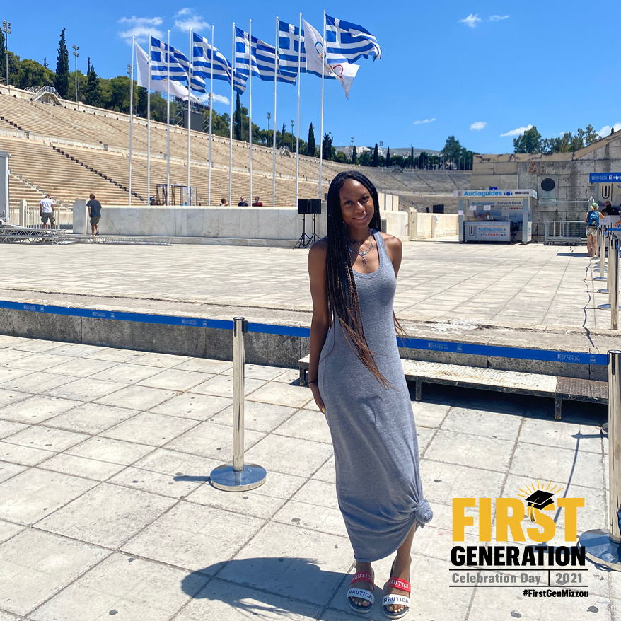 MizzouAbroad's tweet image. "It has been my duty to take advantage of opportunities that aren't always given to everyone. It makes your trip and view of life meaningful and more appreciative than you would've imagined." @MizzouSHP @Mizzou #NationalFirstGenDay #FirstGenMizzou

-Ravyn J., Greece, summer 2021