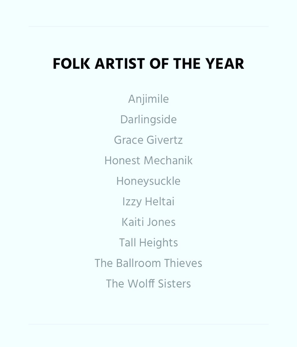 Wow! Thx <a href="/BMAs_Boston/">Boston Music Awards</a> for the Best Folk Artist nomination! Honored to next to so many amazing artists!