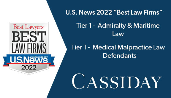cassiday_schade's tweet photo. We are proud to announce that we have been named 2022 “Best Law Firms” by @usnews. This year includes our newest practice, Admiralty &amp; Maritime! Thank you to everyone who has made this possible! https://t.co/eL1zqYUNZ4 https://t.co/Mp5uzDXqoq