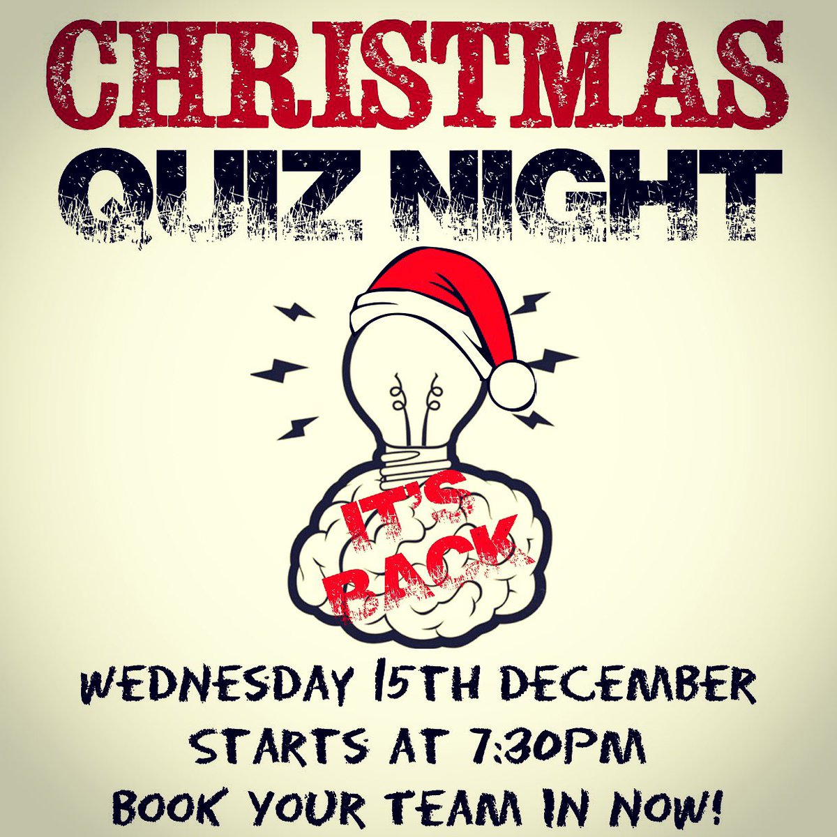 BACK ONCE AGAIN WITH THE CROWN INN QUIZMASTER!!🙌🏻

BOOK YOUR TEAM IN NOW FOR OUR CHRISTMAS QUIZ!!
CALL 01285 760601

#bakckonceagain #xmasquiz #quiz #quiznight #playyourcardsright #wincashprizes #mealfor4 #wine #localbeer #greatnightout