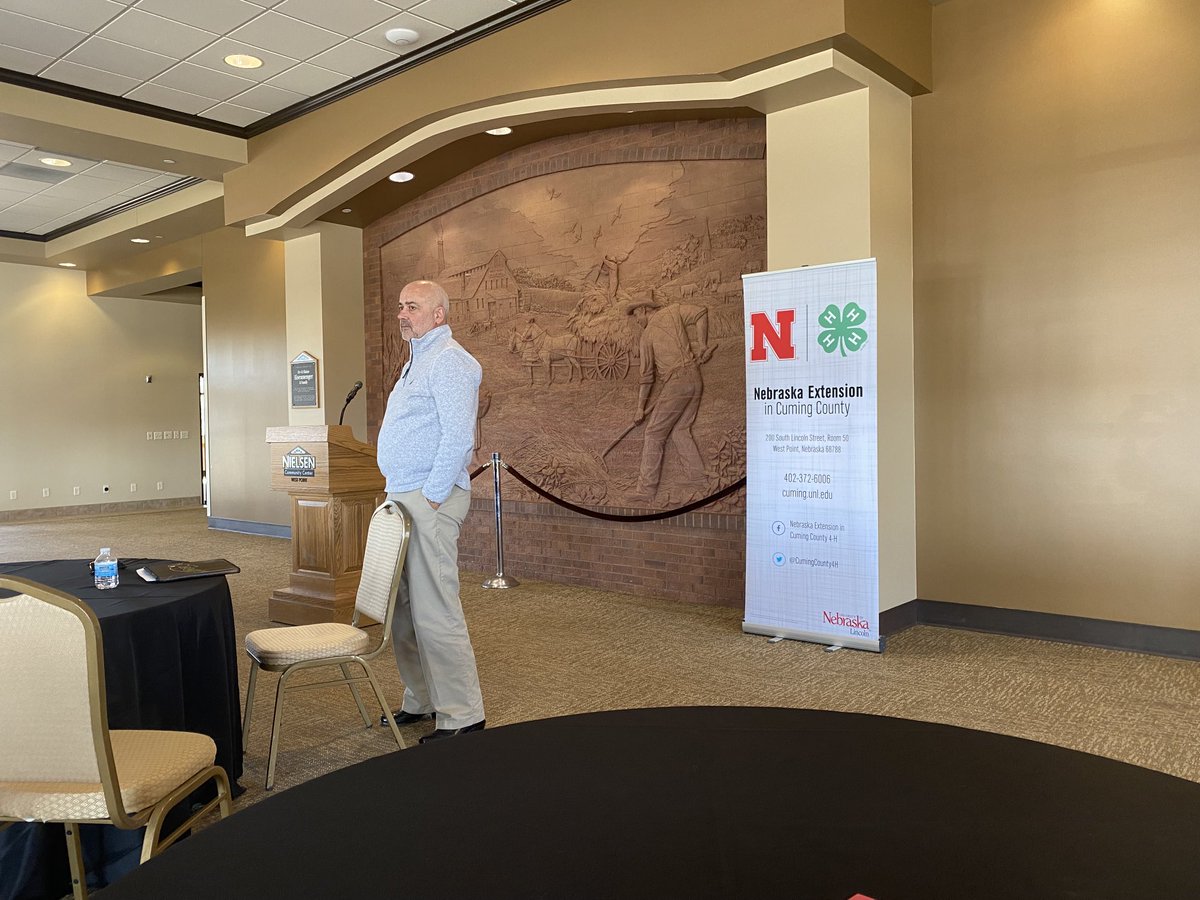 Nice to visit with ⁦<a href="/ChasStoltenow/">Charlie Stoltenow</a>⁩ in West Point today. Candidate for ⁦<a href="/UNLExtension/">Nebraska Extension</a>⁩ Dean and Director. #DrC2UNL