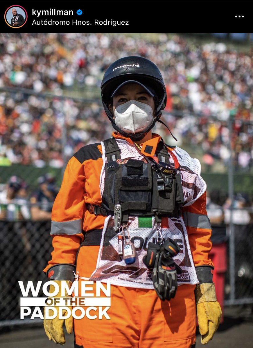 Thanks for the amazing pic @KymIllman  #WomenInMotorsports orgullosamente @OMDAIMX #MexicoGP #OrangeArmy