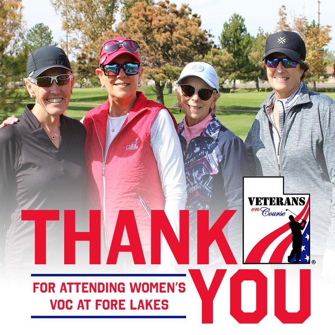 Thank you to everyone who attended Women’s #VeteransonCourse <a href="/forelakes/">Fore Lakes Golf Course</a>! ⛳️

We hope you had an amazing time. See you next year! 👏 #Utahgolf