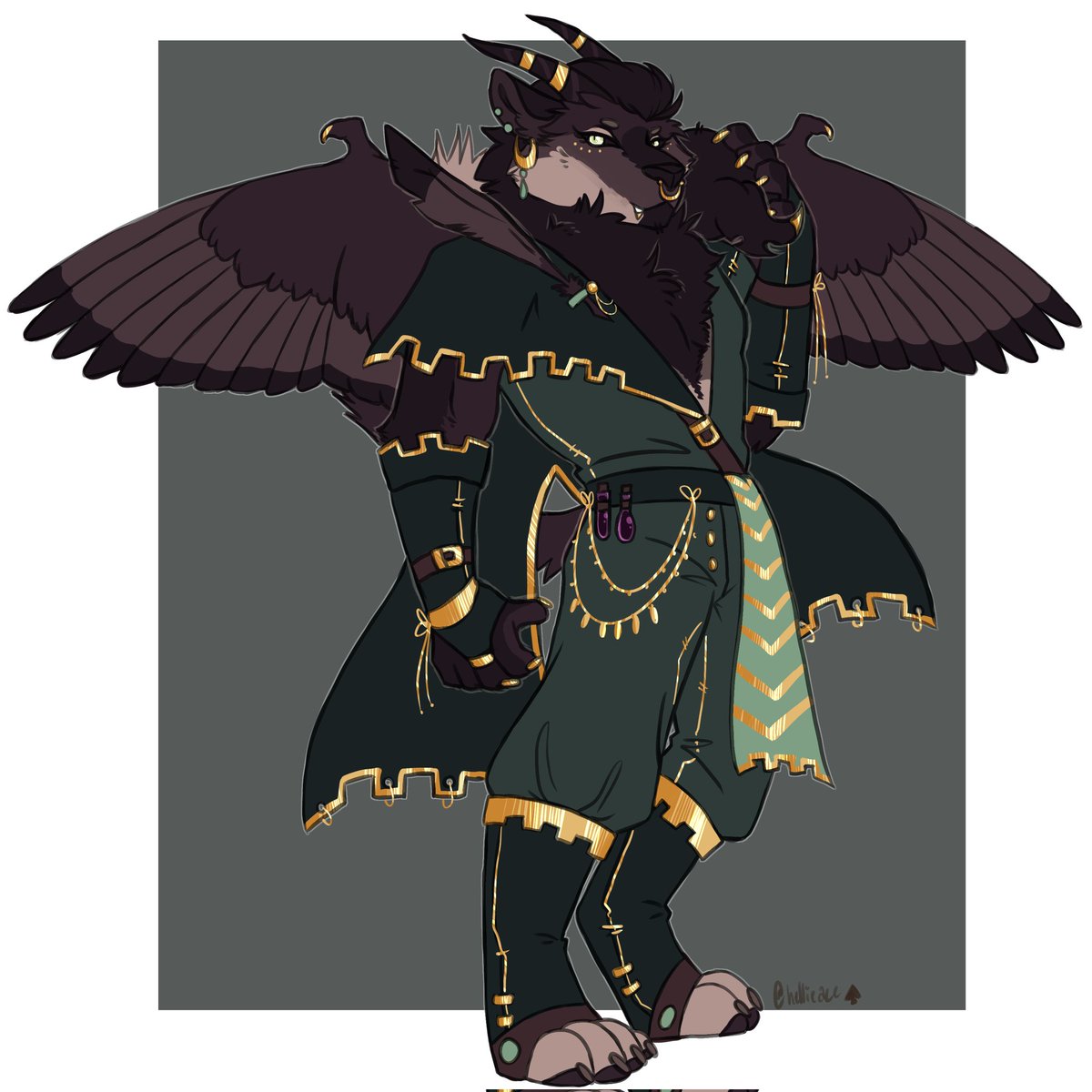 hellieace's tweet photo. D&amp;D Comm for my dear friend @MARZR0VER!! Spire is so pretty~ https://t.co/eyHPKFAxkx
