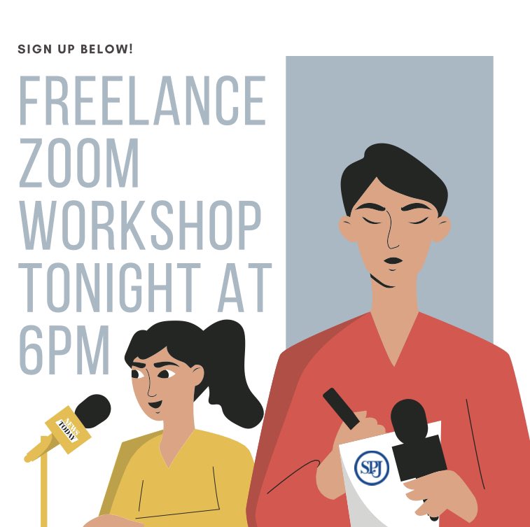 It’s happening TONIGHT AT 6pm, and we are so excited to have you there! Last chance to sign up: …ton-spj-freelance-life.eventbrite.com

#SHSU #shsumedia #bearkats #spj #societyofprofessionaljournalists #freelancing #freelance
