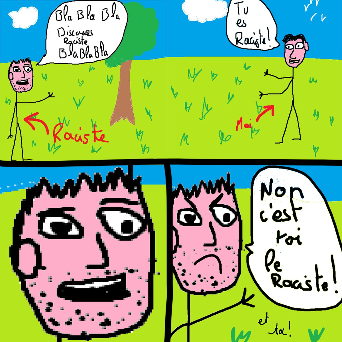 Raciste be like :