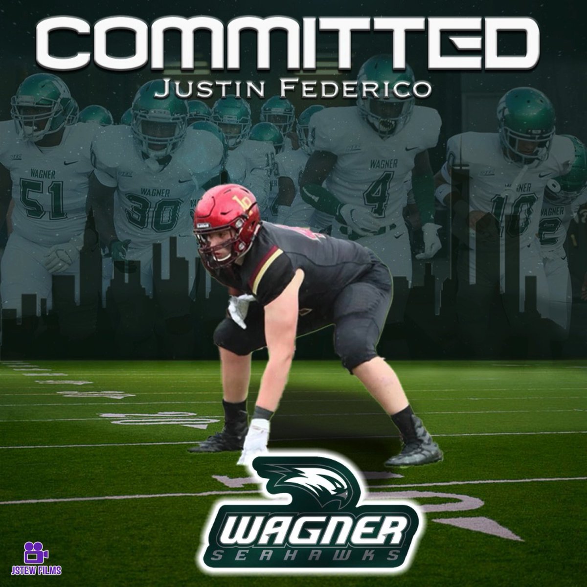 JustinFederico2's tweet photo. Blessed to say I’m COMMITTED TO WAGNER COLLEGE🦅#LETSFLY @Joespags12 @CoachMoffitt @vinnysullivan77 @ionafootball @IonaPrepSports @prospectnys @tommasella @Jmunce30 @Wagner_Football @j_stew09 https://t.co/e5GxTAKotW